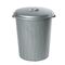 PLANET Kάδος Απορριμμάτων 90lt Ø53x61cm Πλαστικός με Καπάκι 2.3 Kg Κουζίνας-Επαγγελματικός Γκρι Μπεζ
