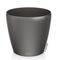 LECHUZA Classico 70 Premium Ø70x64.5cm Απλή Γλάστρα Χωρίς Σύστημα Αυτόματου ποτίσματος Ανθρακί Γυαλιστερή Γερμανίας