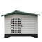 Σπίτι Σκύλου XLARGE 111x83.8x80.4cm με Πορτάκι Ασφαλείας και Ανοιγόμενη Πλευρά 15.6kg Λευκό Πάγου-Πράσινο VESTA