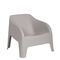 TOOMAX Πολυθρόνα-Καρέκλα Κήπου Στοιβαζόμενη 79x76.5x70cm Βάρος 6.8kg Petra Matte Taupe Grey Ιταλίας