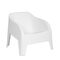 TOOMAX Πολυθρόνα-Καρέκλα Κήπου Στοιβαζόμενη 79x76.5x70cm Βάρος 6.8kg Petra Matte White Ιταλίας