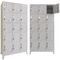 STEELEN Μεταλλική Ντουλάπα - Φοριαμός (Locker) 90x45x190cm 15 Ντουλάπια Πάχος 0.6mm με Ρυθμιζόμενα Πόδια 54kg Γκρι Ανοιχτό