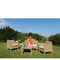 TOOMAX ITALY Καθιστικό-Σαλόνι Κήπου 4 Ατόμων + Τραπέζι Κήπου Πολυπροπυλένιο Rattan Cappuccino MATILDE 4 SEATS