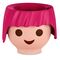 LECHUZA OJO PLAYMOBIL Γλάστρα/Κασπώ 21x21x15.75cm Αυτοποτιζόμενη RUBY PINK Γερμανίας