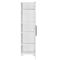 Ντουλάπα-Στήλη Μπάνιου Μονόφυλλη 45x32x169cm Ξύλινη με 4 Ράφια και Πόδια - 5 Αποθηκευτικοί Χώροι 29kg Γυαλιστερό Λευκό