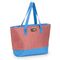 GIOSTYLE Ιταλίας Ισοθερμική Τσάντα 52x15.5x32cm Πάχος 6mm 20lt Πολυεστέρας 600D MAX Απόδοση 10 Ώρες Πιστοποίηση REACH COOLBAG BEACH TOTE Κόκκινες Ρίγες Μπλε