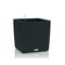 LECHUZA Cube Cottage 40 Επιδαπέδια Γλάστρα 39x39x40cm Αυτοποτιζόμενη με Δοχείο Φύτευσης Μαύρο του Γραφίτη Γερμανίας