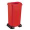 Κάδος Ανακύκλωσης 70lt με Πλαστική Βάση 43x34x71cm με Άνοιγμα 23.7x18.7cm στο Καπάκι Πλαστικός 2.64kg Κόκκινο