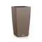 LECHUZA Cubico Cottage 40 Επιδαπέδια Γλάστρα 39.5x39.5x75.5cm Αυτοποτιζόμενη με Δοχείο Φύτευσης Sand Brown Γερμανία