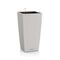 LECHUZA Cubico Cottage 30 Επιδαπέδια Γλάστρα 29.5x29.5x56.5cm Αυτοποτιζόμενη με Δοχείο Φύτευσης Light Grey Γερμανίας