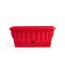 BAMA ITALY Ζαρντινιέρα Υψηλής Αντοχής 40.5x19x17.5cm 15lt με Αυτοποτιζόμενο Πιάτο 0.20kg Πλαστική Κόκκινη NATURA