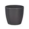 PLASTONA Caspo Γλάστρα ROTO BRILLANTE Γυαλιστερό Ø22 Πλαστικό Ανθρακί Ελλάδας