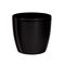 PLASTONA Caspo Γλάστρα ROTO BRILLANTE Γυαλιστερό Ø22 Πλαστικό Μαύρο Ελλάδας
