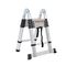 VESTA Διπλή Τηλεσκοπική Σκάλα 3.2m Αλουμινίου με 10 Σκαλιά Βάρος 11kg MAX Αντοχή 150kg EN131 1