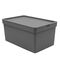 VIOMES Ελλάδας Κουτί Αποθήκευσης 35.5x25.5x13.5cm Πλαστικό 10lt Βάρος 0.35kg Γκρι Nova