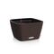 LECHUZA Bacino Cottage 30 Επιδαπέδια Γλάστρα 30x30x18cm Αυτοποτιζόμενη με Δοχείο Φύτευσης Καφέ-Μόκα Γερμανίας