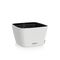 LECHUZA Bacino Cottage 30 Επιδαπέδια Γλάστρα 30x30x18cm Αυτοποτιζόμενη με Δοχείο Φύτευσης Λευκή Γερμανίας