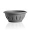 Γλάστρα Μπωλ Βαρέως Τύπου με Πιάτο Ø20x12x8cm 1.6lt Πλαστική Γκρι 0.09 Kg ALBA BAMA Ιταλίας