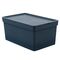 Κουτί Αποθήκευσης 35.5x25.5x22cm Πλαστικό 16lt Βάρος 0.45kg Γκρι/Μπλε Viomes Nova Ελλάδας