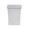 Κάδος Απορριμμάτων 38lt 37x24x54cm Πλαστικός με Πεντάλ Λευκό Soft Close