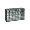 Artplast Ιταλίας Συρταριέρα Εργαλειοθήκη Organiser 38.2x14.8x23cm με 48 Διάφανα Συρτάρια Μαύρο 601T