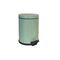 VESTA Κάδος Μπάνιου 5lt με Πεντάλ Ø20.5x28cm Μεταλλικός Μέντα
