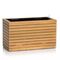 LECHUZA PALO Natural Wood Wide 80 Low  Επιδαπέδια Γλάστρα 79x37x46cm Αυτοποτιζόμενη με Δοχείο Φυσικό Ξύλο Ευκαλύπτου