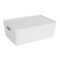 Dea Home Italy Κουτί Αποθήκευσης 29x19x10cm Πλαστικό 4,5lt Λευκό με Ματ Φινίρισμα