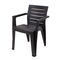TOOMAX MAREA Καρέκλα Κήπου Στοιβαζόμενη 58.5x61.5x79cm Βάρος 4.03kg Όψη Φυσικού Ξύλου Μαύρη Ιταλίας