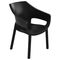 TOOMAX LUNA Stackable Garden Chair 60.5x61x83.5cm Weight 3.52kg Black Made in Italy
