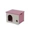 VESTA Σπίτι Σκύλου Small 54x41.3x38.5cm Λευκό Πάγου - Ροζ