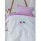 Palamaiki Κουβέρτα Πικέ Αγκαλιάς Baby Blankets 80x110 CANDY/2 WHITE Λευκό