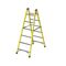 Σκάλα Fiberglass Διπλή-Σχήμα ''Λ'' (8+8) Επαγγελματική Σκαλιά Αλουμινίου Μόνωση ΜΑΧ Ύψος 180.6cm Βάρος 11.7kg MAX Αντοχή 150kg Πιστοποίηση EN131 TUV EN 61478 [CLONE] [CLONE]