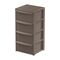 ARTPLAST Ιταλίας Συρταριέρα Πλαστική 4όροφη 39x38.5x79cm SNAPPY  Γκρι-Καφέ