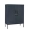 STEELEN COLOR Μεταλλική Ντουλάπα 80x40x90cm Πάχους 0.4mm Εσωτερικού Χώρου με Πόδια Slate Grey