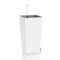 LECHUZA Maxi-Cubi Επιτραπέζια Γλάστρα 14x14x26cm Αυτοποτιζόμενη με Δοχείο Φύτευσης Λευκή Ματ Γερμανίας