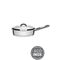 TRAMONTINATRAMONTINA Βαθύ Τηγάνι Saute Pan Solar Induction Ø24x13.4cm 3.3L Ανοξείδωτο Ατσάλι με Τριπλή Βάση & Καπάκι 2.3kg