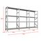 Metalsistem Dexion Γαλβανιζέ Ραφιέρα 270x32x200cm Αντοχή 195kg / Ράφι με 12 Ράφια Max Αντοχή 2340kg