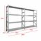 Metalsistem Dexion Γαλβανιζέ Ραφιέρα 300x32x200cm Αντοχή 170kg / Ράφι με 8 Ράφια Max Αντοχή 1360kg