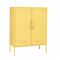 STEELEN COLOR Μεταλλική Ντουλάπα 80x40x90cm Πάχους 0.4mm Εσωτερικού Χώρου με Πόδια Butter Yellow