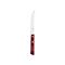 TRAMONTINA Polywood Μαχαίρι Μπριζόλας Inox  (5") 11.4cm με Λεία Κόψη & Κόκκινη Ξύλινη Λαβή