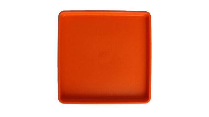 Πιάτο Τετράγωνο Νο4 Πλαστικό Πορτοκαλί Ελλάδας