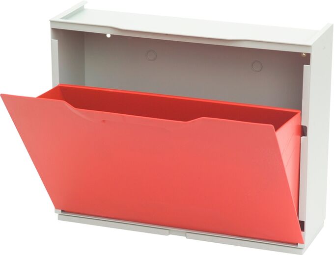 Παπουτσοθήκη Πλαστική Συναρμολογούμενη 3σε1 Σύνθεση 51x17.3x123cm UNIKA Κόκκινο ARTPLAST Ιταλίας