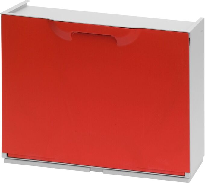Παπουτσοθήκη Πλαστική Συναρμολογούμενη 2σε1 Σύνθεση 51x17.3x82cm UNIKA Κόκκινο ARTPLAST Ιταλίας