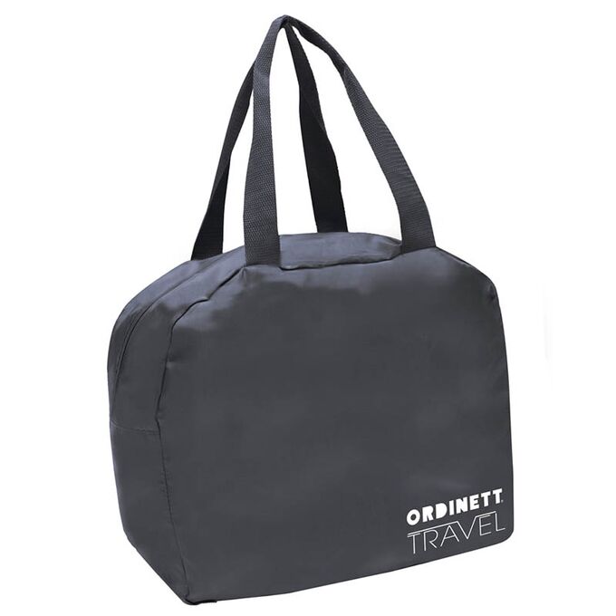 ORDINETT ITALY Τσάντα Ταξιδιών 36.5x18x32 cm Πολυεστέρας 21lt  Πτυσσόμενο σε Σάκο Αποθήκευσης BAG NEW TRAVEL Σκούρο Γκρι
