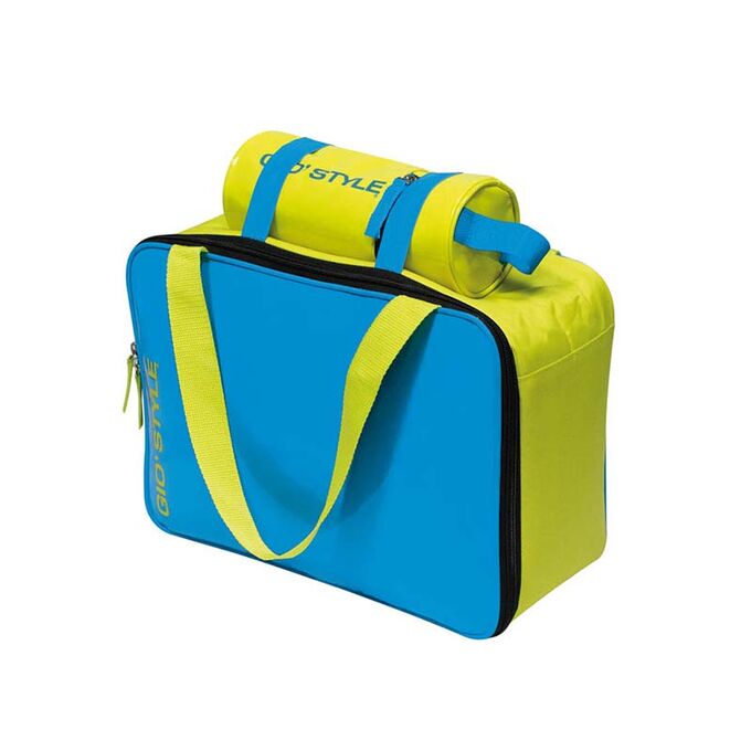 GIOSTYLE ITALY Ισοθερμική Τσάντα 36x15x26cm Πάχος 6mm 15.5lt Πολυεστέρας 300D MAX Απόδοση 16 Ώρες Πιστοποιήσεις Azo FREE/REACH LIME COOLBAG Μπλε-Κίτρινο