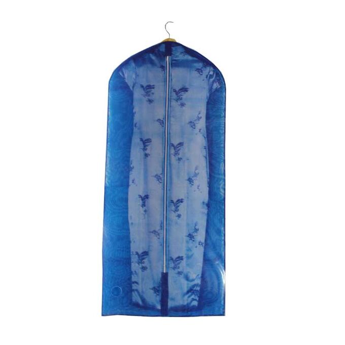 Θήκη Φύλαξης Παλτών και Φορεμάτων 60x135cm 100%Nylon Μπλε