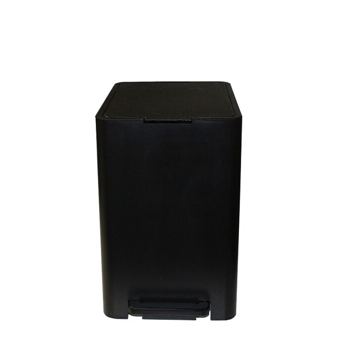 Κάδος Μπάνιου με Πεντάλ 13.5lt 18.5x25x29cm με Εσωτερικό Κάδο 7lt 0.82kg Πλαστικό SOFT CLOSE Μαύρο Ελλάδας