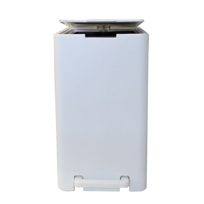 Κάδος Μπάνιου με Πεντάλ 17lt 18.5x26x37cm με Εσωτερικό Κάδο 10lt 1.04kg Πλαστικό SOFT CLOSE Λευκό Ελλάδας