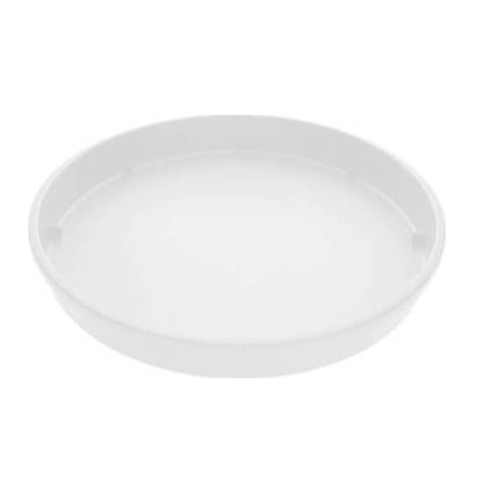 Πιάτο Γλάστρας No.8 Στρογγυλό Πλαστικό Λευκό Ελλάδας